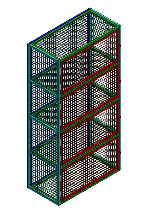 Ballen locker met 4 units