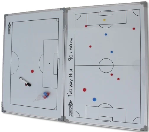 Taktiekbord magnetisch dubbelzijdig groot 90x60 inclusief tas