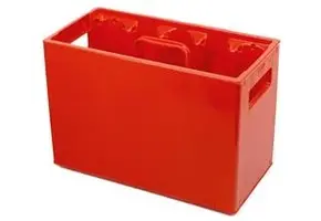 Bidonkrat (extra stevig) Rood voor 10 bidons