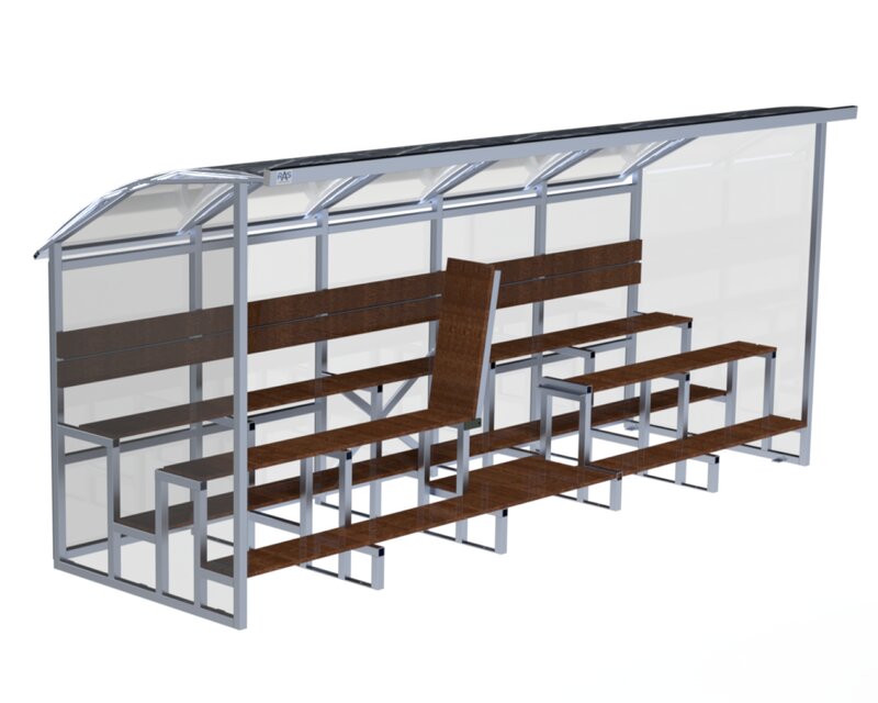 Tribune overdekt voor 30 personen