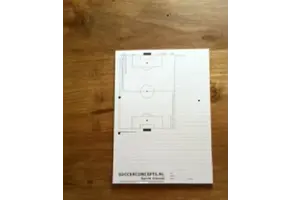 Coachblok: 50 bladig. Multifunctioneel voor trainingen en wedstrijden ontwikkeld