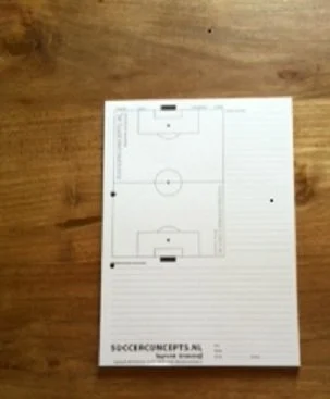 Coachblok: 50 bladig. Multifunctioneel voor trainingen en wedstrijden ontwikkeld