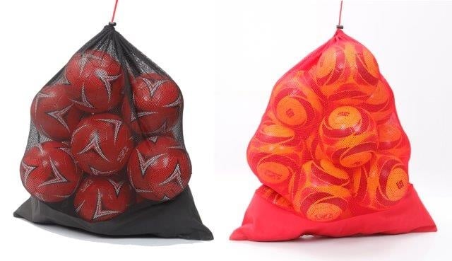 Sac à balles en maille fine pour 10 balles avec fond renforcé