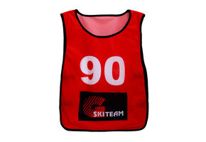 Startnummer loop hesje naar eigen ontwerp vanaf 5 stuks