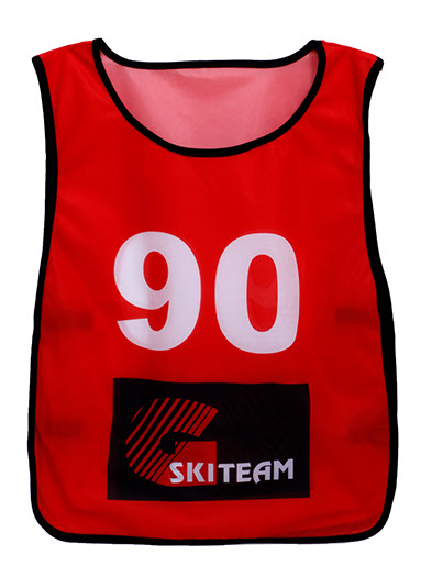 Startnummer loop hesje naar eigen ontwerp vanaf 5 stuks