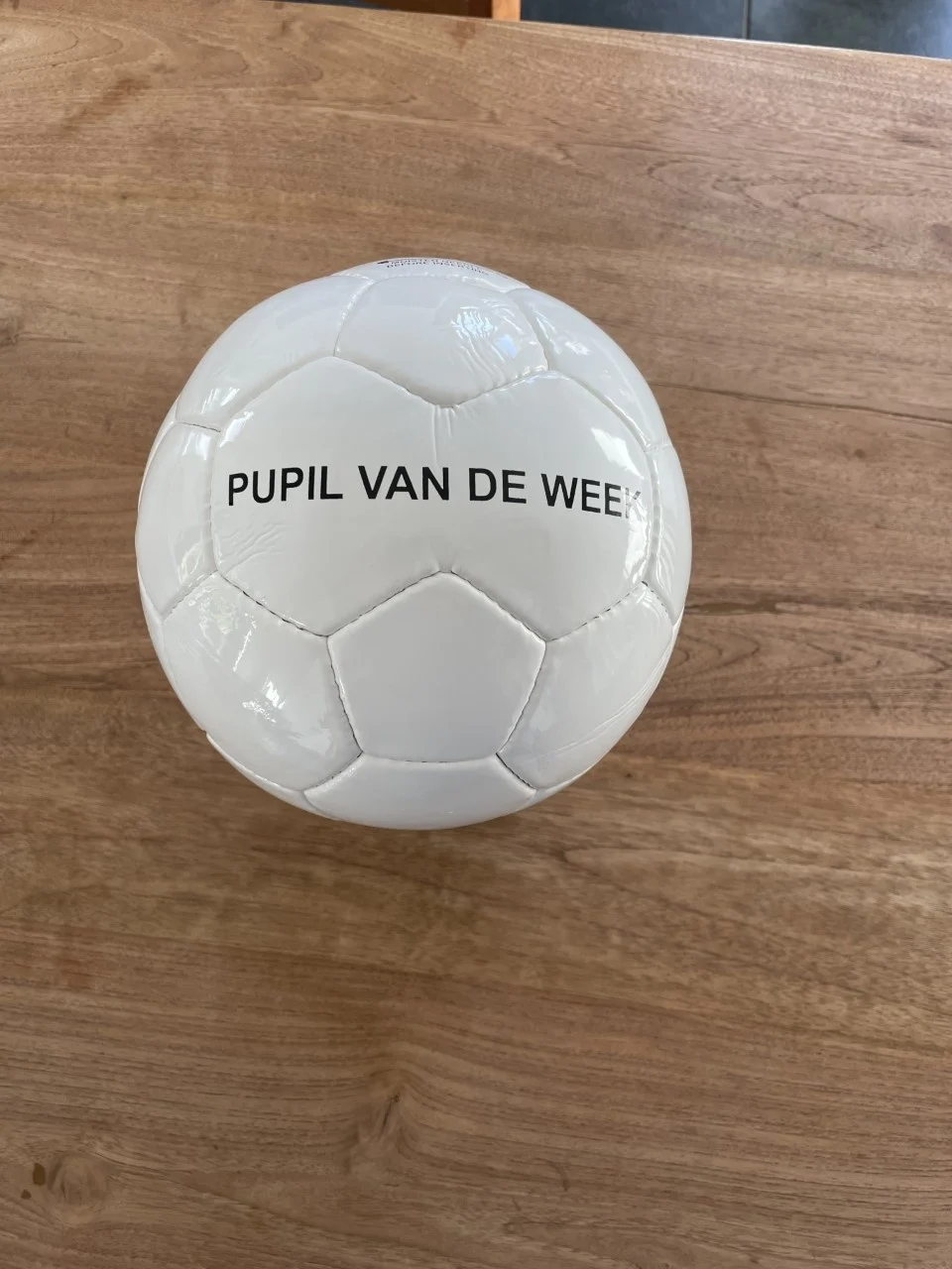 Pupil van de week Voetbal met opdruk