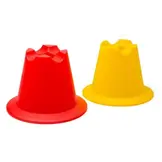 Mini pylonen (hoogte 10 cm) – 2 kleuren