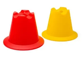 20 Mini pylonen (hoogte 10 cm) – in 2 kleuren