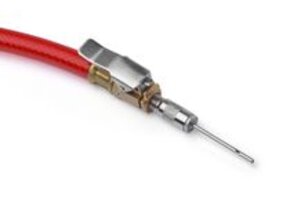 Adapter aansluiting voor luchtslag bandenpomp met 2x ventiel nippels