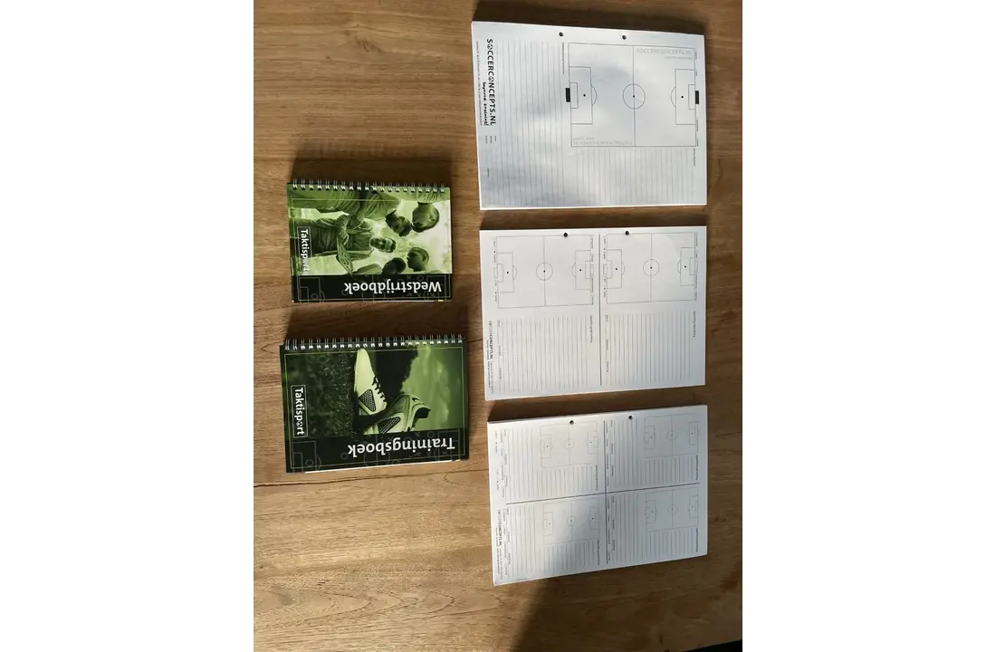 Note set Football 5 parties : Match book, Training book et 3 blocs