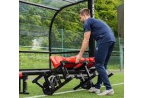 Zitbank  2-zits verrijdbaar met zit kuip