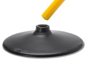 Voet voor sla-om stokken 25mm