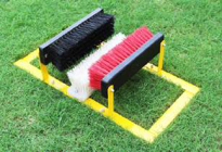 Cadre de brosse à chaussures avec 3 brosses