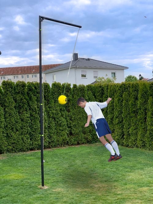 Kopbaltrainer mast  met pendellijn en bal