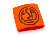 Aanvoerdersband 5x bedrukt Fluor Oranje