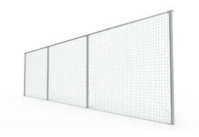 Attrape-balle Budget 25 x 5 mètres avec filet et poteaux