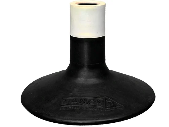 Voet voor sla om stokken met pin