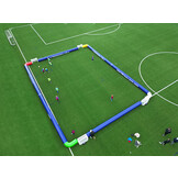 Opblaasbaar voetbalveld 22m x 17m voor 4 doeltjes