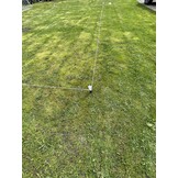 Terrains de football délimitant 150 m