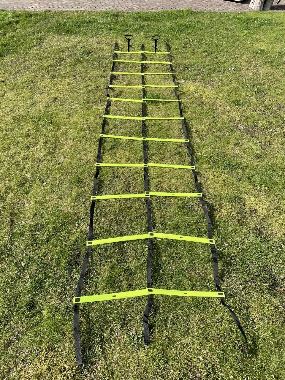 Dubbele loopladder van 4 meter lengte