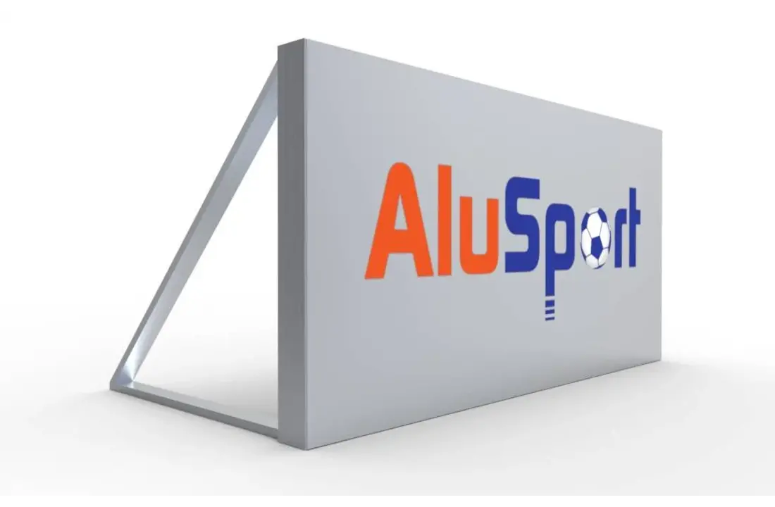 Wall 1500x750 2 standen Aluminium Voetbalwand