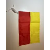 Drapeau de coin lâche ou drapeau de coin jaune rouge