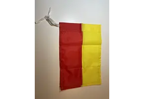 Losse Cornervlag of Hoekvlag Geel Rood