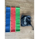 Set van 3 fitness banden voor diverse fysio oefeningen