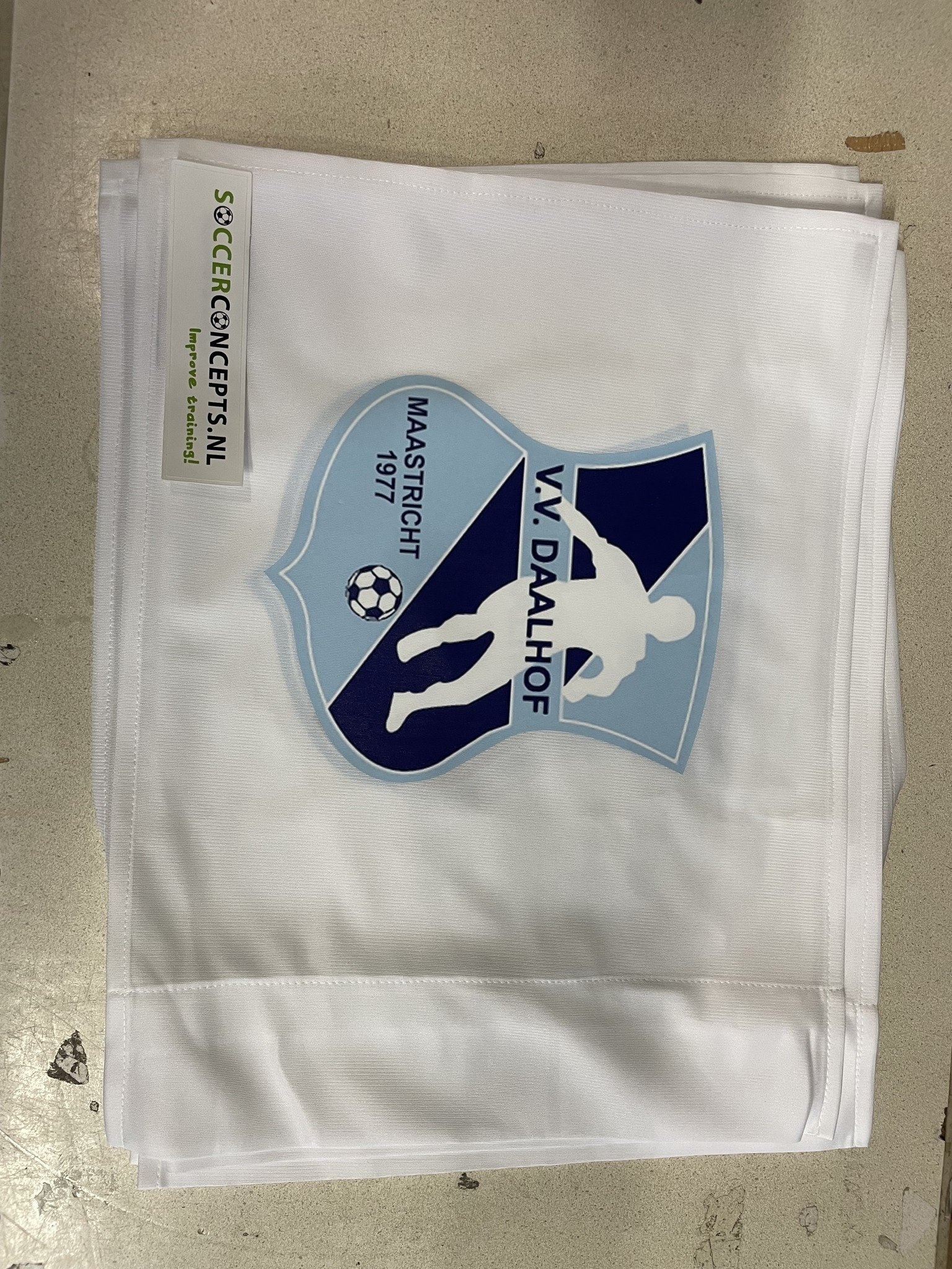 Drapeau d'angle ou un coin drapeau imprimé