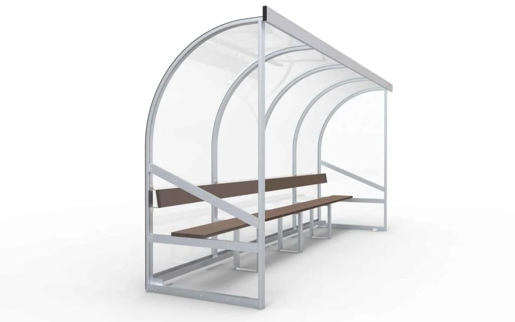 Dugout Volledig gelast - PC 3mm UV en slagvast - 4 x 2 x 1 - Rugsteun - bank of kuipzetel - 6/8 personen