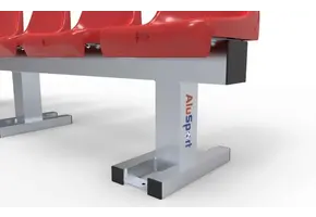 TRB5Z Trainersbank Aluminium met 5 zitjes