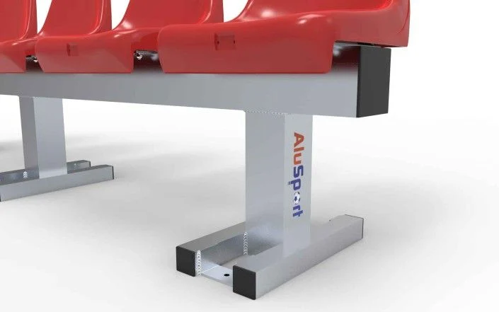 TRB5Z Trainersbank Aluminium met 5 zitjes