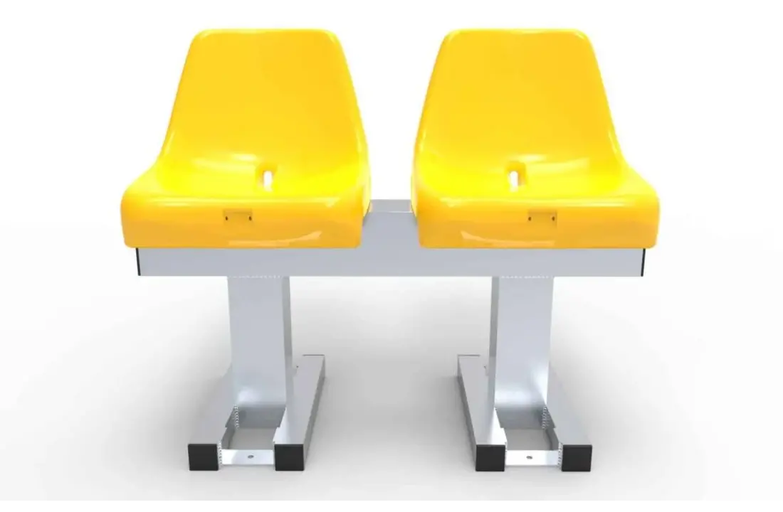 Banc d'entraînement en aluminium avec 2 sièges