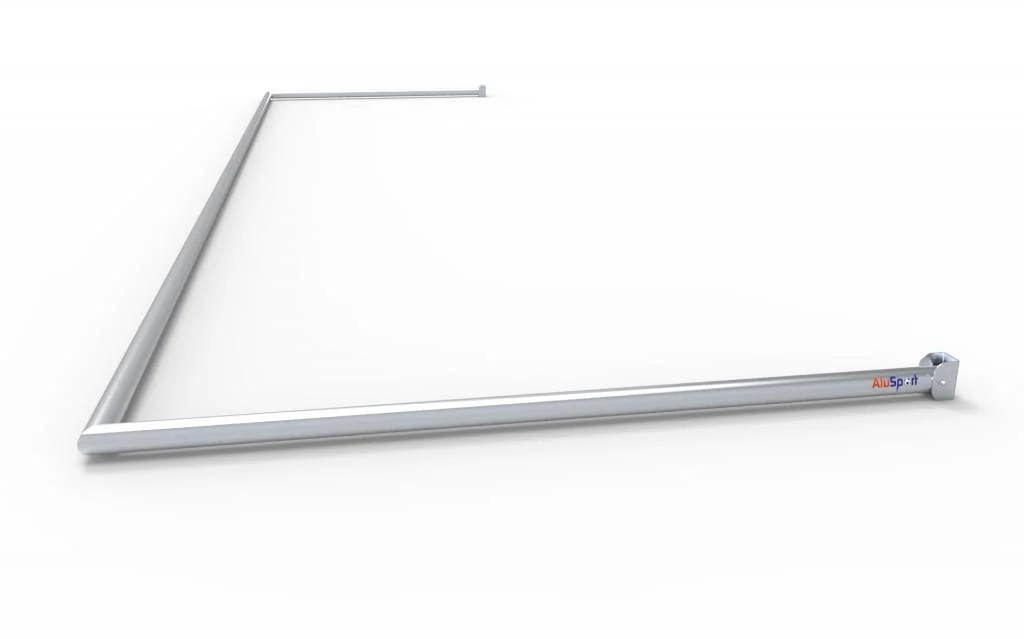 GK718 Grondkader Opklapbaar alu-grondkader voor VP718 diepte 2,00m profiel 65/60 + nethaakjes