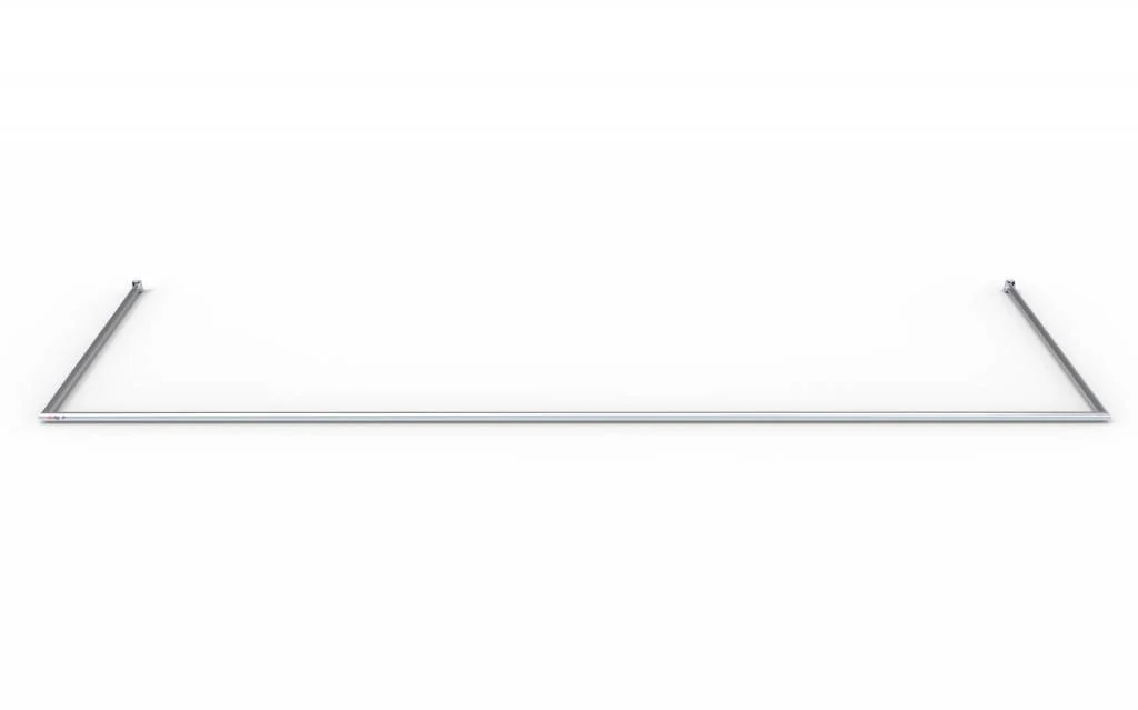 Grondkader Opklapbaar alu-grondkader voor VP718 diepte 2,00m profiel 65/60 + nethaakjes