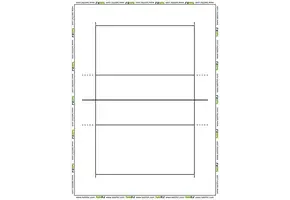 Taktifol Speelveldfolie - Volleybal