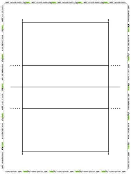 Taktifol Speelveldfolie - Volleybal