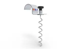 GS080 Grondverankering Spiraal Grondverankering verplaatsbare voetbaldoelen, grondspiraal met kielbout 80/83