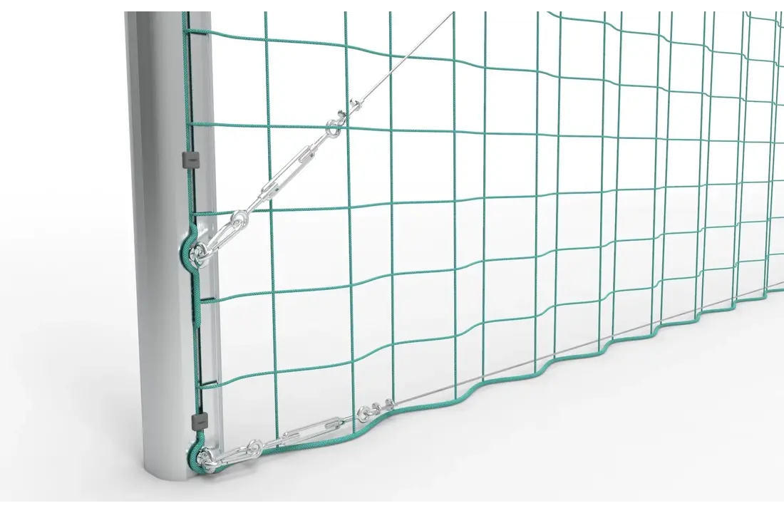 Ballenvanger 30 x 6 meter inclusief net en palen