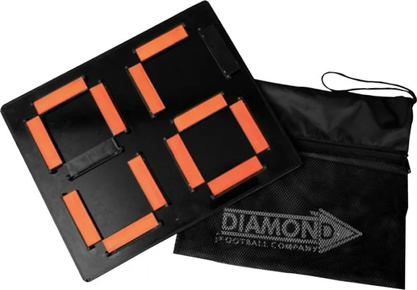 Wisselbord tweezijdig afleesbaar: met Rugnummer ingaand en uitgaand