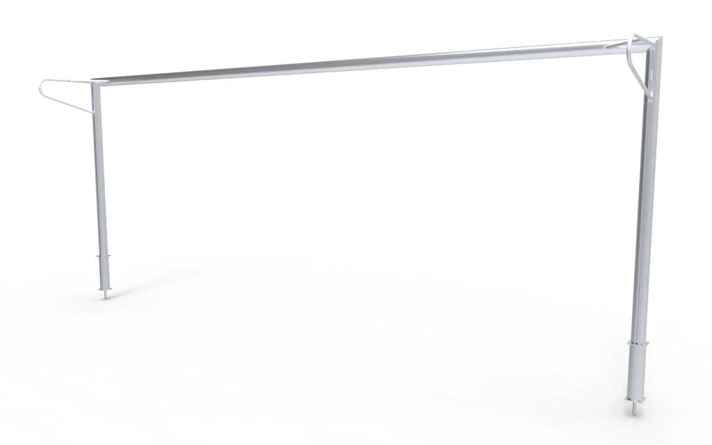 Vast voetbaldoel gecoat Vast P model 732x244