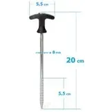 Grondanker Netpin 20cm - Set van 10 stuks