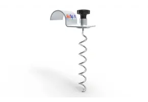 Grondverankering voor verplaatsbare voetbaldoelen