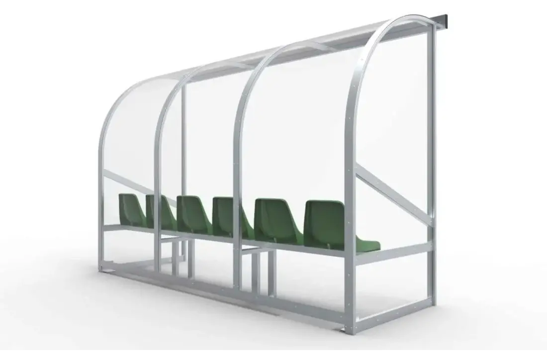 Cabane DO300Z entièrement soudée - PC 3 mm résistant aux UV et aux chocs - 3 x 2 x 1 - Dossier - Sièges baquets - 4/6 personnes