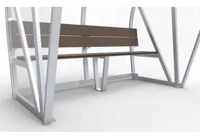 DO201 Arche de pirogue Entièrement soudée - PC 3mm résistant aux UV et aux chocs - 1 x 2 x 1 - Dossier - Un banc - 4 personnes