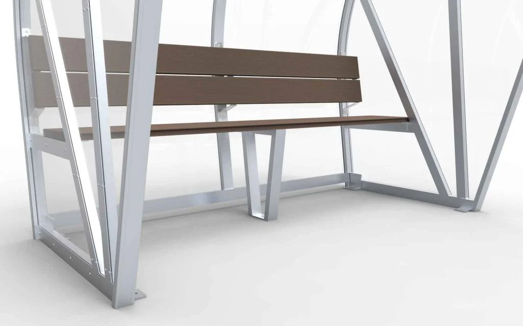 Arche de pirogue Entièrement soudée - PC 3mm résistant aux UV et aux chocs - 1 x 2 x 1 - Dossier - Un banc -4 personnes