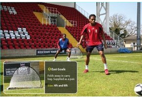 Pop-up goal 122cm x 77cm x 77cm per paar inclusief draagtas