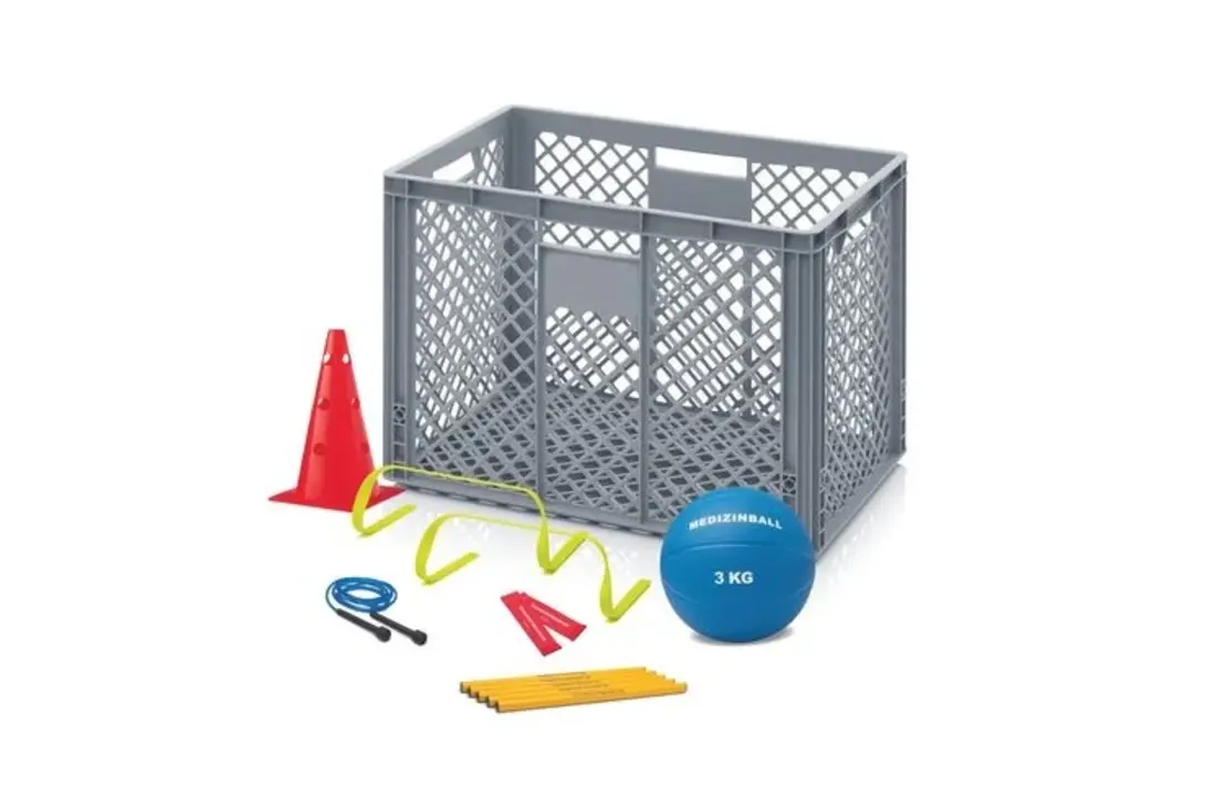 Krat 85 liter voor trainingsmaterialen