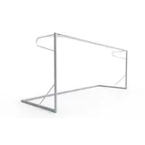 Verplaatsbaar doel P-model 500x200x80x170 Profiel 60 inclusief net