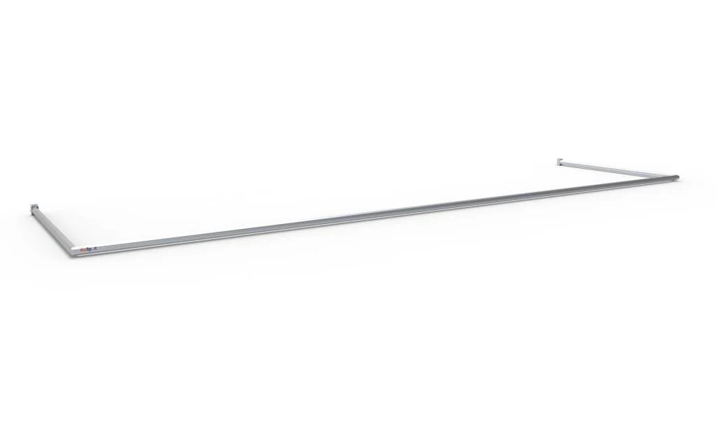 Grondkader Opklapbaar alu-grondkader voor VP710 diepte 2,00m profiel 65/60 + nethaakjes